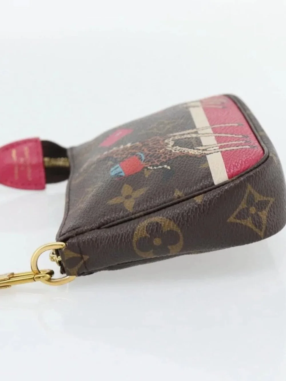 LOUIS VUITTON Monogram Giraffe Mini Pochette Pouch M62087 LV Auth 181445V